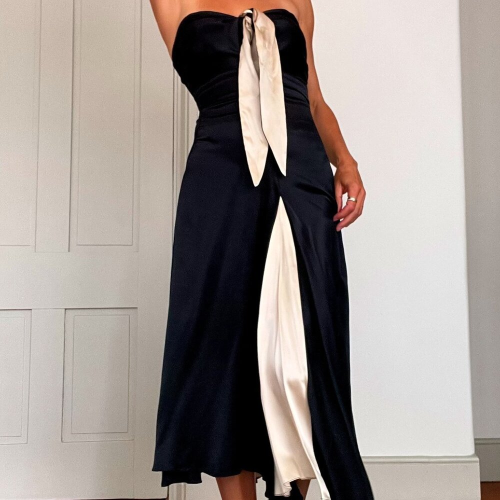 Silk Mara Hoffman Strapless Gown XXS/XS